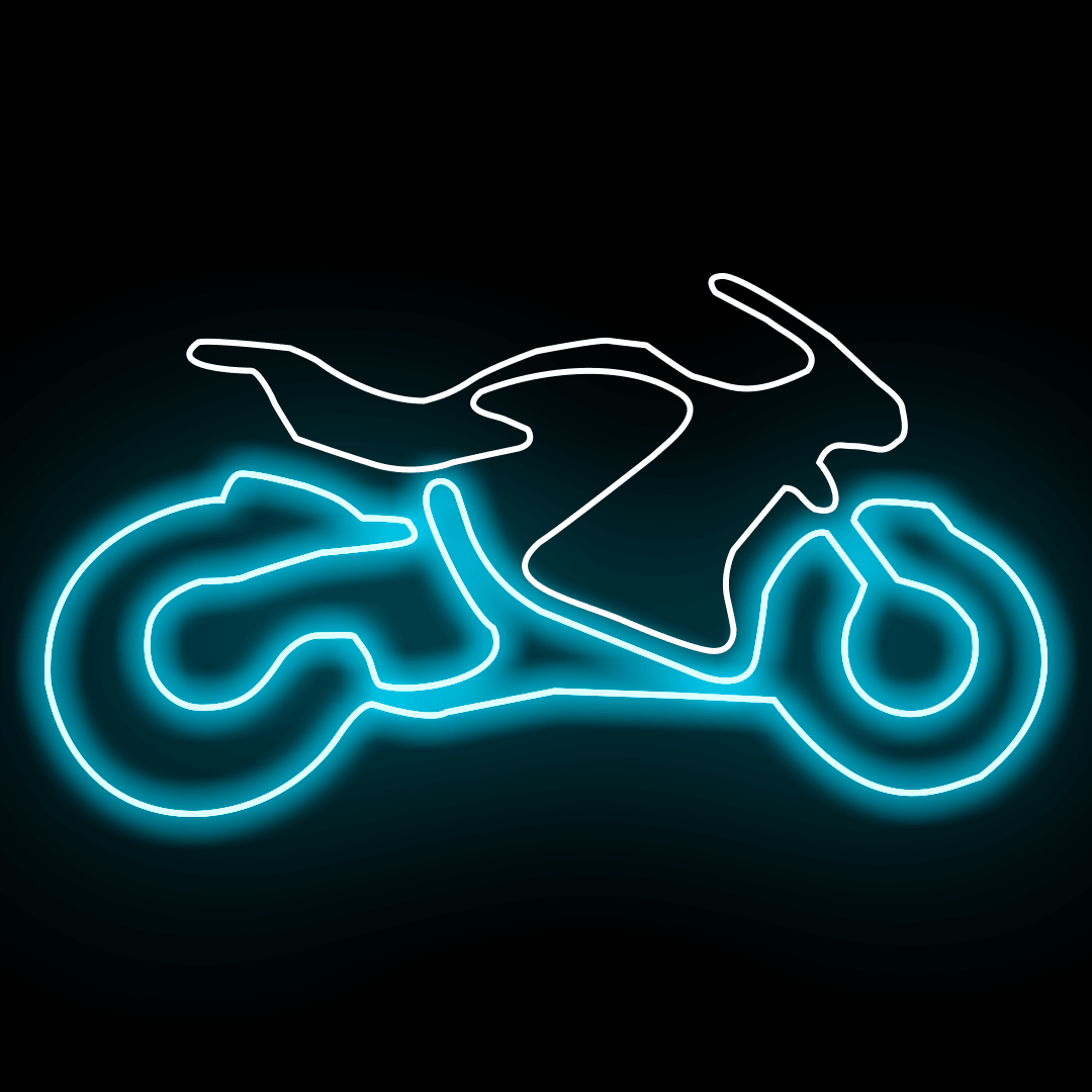 Neon Ride – Futuristic Bike Wall Art - Memories InsiteBIKE NEON LIGHT-26*36 INCH